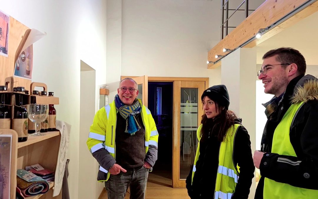 Veronica Cremasco et Olivier Bierin en visite à l’ASBL Val du Geer